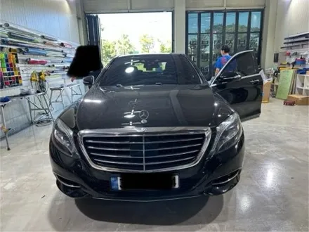 인천 벤츠랩핑_BENZ S클래스, 비비드 유광화이트 전체랩핑 + 신형개조(컨버젼) 시공후기 / 인천 서구