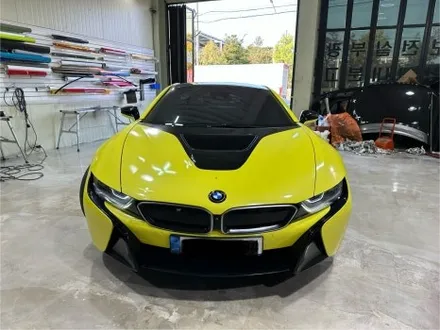 인천랩핑 BMW I8, 에이버리 사틴블랙 전체랩핑 / 인천 서구
