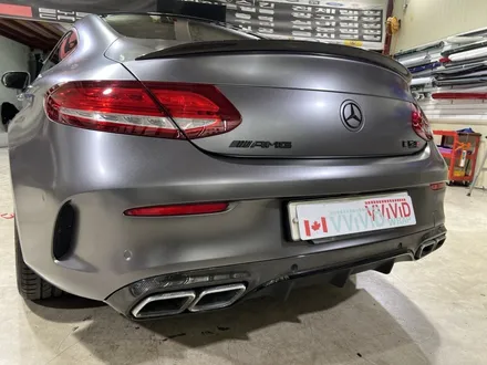 벤츠 C63 AMG _ 에이버리 사틴다크그레이 전체랩핑 / 인천 서구