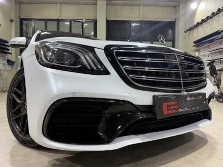 인천랩핑 벤츠 S63 AMG 전체랩핑 후기｜사틴화이트펄 + 크롬딜리트로 완성한 블랙앤화이트 / 인천 서구