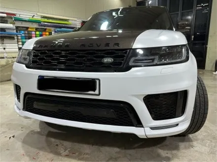 인천 카스킨 레인지로버 스포츠 사틴화이트로 전체랩핑 대변신 / 인천 서구