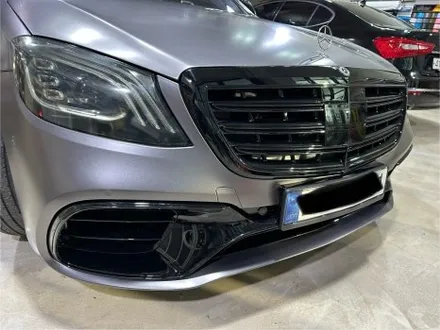 인천 카스킨 벤츠 S클래스 사틴다크그레이 전체랩핑 시공 / 인천 서구