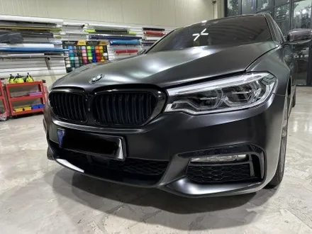 인천 벤츠랩핑_BMW 5시리즈 에이버리 사틴블랙 전체랩핑 시공후기 / 인천 서구, 부평, 부천