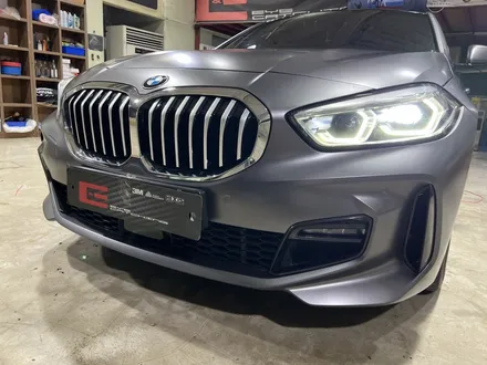인천랩핑 아이캐칭 | BMW 118d 사틴 다크그레이 전체랩핑 시공 / 인천 서구