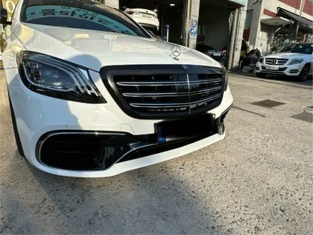인천 벤츠랩핑_BENZ S클래스, 비비드 유광화이트 전체랩핑 + 신형개조(컨버젼) 시공후기 / 인천 서구