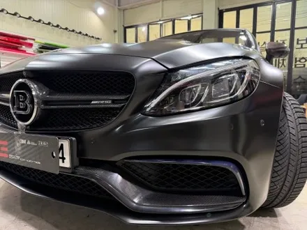 벤츠 C63 AMG 카브리올레 사틴블랙 전체랩핑 인천랩핑 아이캐칭 / 인천 서구
