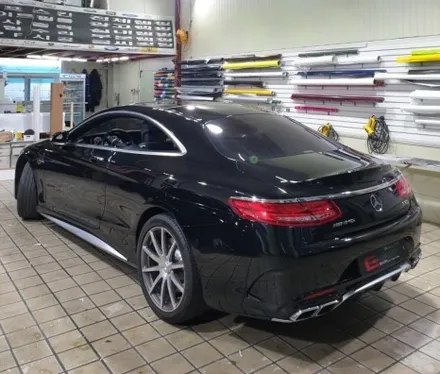 자동차랩핑 인천 아이캐칭_벤츠S63 AMG 3M 화이트스파클골드 전체랩핑 시공후기 / 인천 서구, 부평, 부천