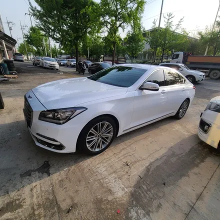 아이캐칭 제네시스 G80 화이트유광 시공/인천랩핑/인천부분랩핑/인천전체랩핑/인천자동차랩핑 / 인천 서구, 부평, 부천