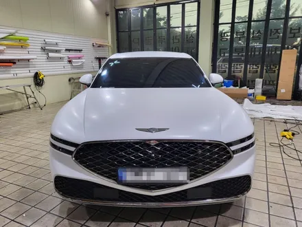 제네시스 G90, 3M 사틴화이트 전체랩핑시공/인천랩핑/인천전체랩핑/제네시스랩핑 / 인천 서구, 부평, 부천