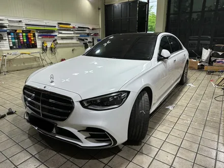 인천 벤츠랩핑_BENZ S클래스 에이버리 화이트유광 랩핑 시공후기 / 인천 서구, 부평, 부천