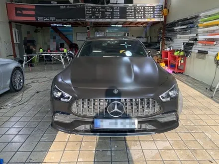 인천 벤츠랩핑_BENZ GT43 AMG 에이버리 사틴블랙 랩핑 시공후기 / 인천 서구, 부평, 부천