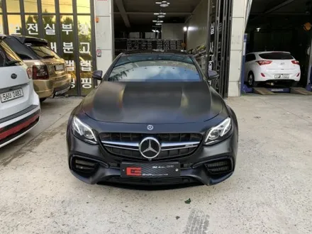 인천 벤츠랩핑_벤츠 E63 AMG 사틴블랙 랩핑 랩핑 시공후기 / 인천 서구, 부평, 부천