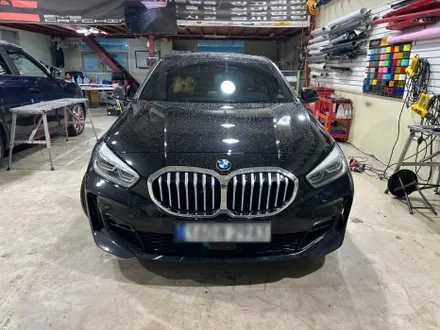 인천랩핑 아이캐칭 | BMW 118d 사틴 다크그레이 전체랩핑 시공 / 인천 서구