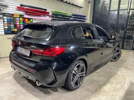 인천랩핑 아이캐칭 | BMW 118d 사틴 다크그레이 전체랩핑 시공 / 인천 서구