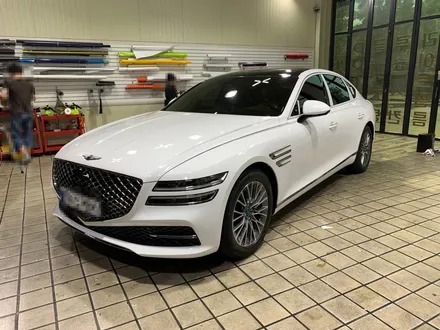 제네시스 G80(RG3), 3M 화이트유광 전체랩핑/인천랩핑/인천전체랩핑/카스킨 / 인천 서구, 부평, 부천