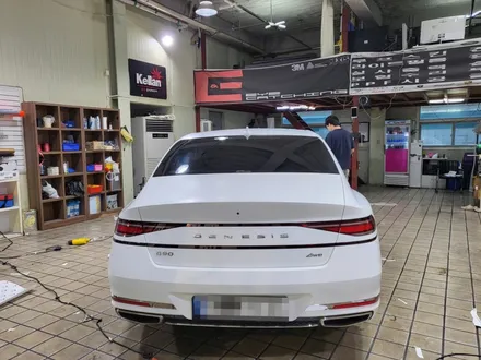 제네시스 G90, 3M 사틴화이트 전체랩핑시공/인천랩핑/인천전체랩핑/제네시스랩핑 / 인천 서구, 부평, 부천