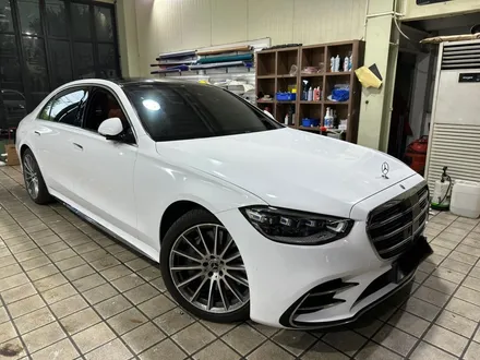 인천 벤츠랩핑_BENZ S클래스 에이버리 화이트유광 랩핑 시공후기 / 인천 서구, 부평, 부천