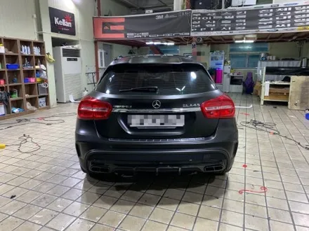 인천 자동차랩핑 아이캐칭_벤츠 GLA 45 AMG, 에이버리 사틴블랙 랩핑 시공후기 / 인천 서구, 부평, 부천
