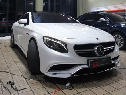 자동차랩핑 인천 아이캐칭_벤츠S63 AMG 3M 화이트스파클골드 전체랩핑 시공후기 / 인천 서구, 부평, 부천
