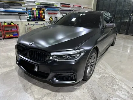 인천 벤츠랩핑_BMW 5시리즈 에이버리 사틴블랙 전체랩핑 시공후기 / 인천 서구, 부평, 부천