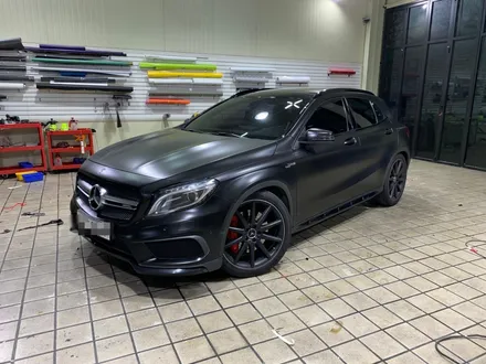 인천 자동차랩핑 아이캐칭_벤츠 GLA 45 AMG, 에이버리 사틴블랙 랩핑 시공후기 / 인천 서구, 부평, 부천