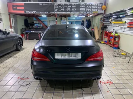인천랩핑은 아이캐칭에서_벤츠 CLA 45AMG, 사틴블랙 전체랩핑 시공후기 / 인천 서구, 부평, 부천