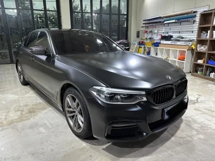 인천 벤츠랩핑_BMW 5시리즈 에이버리 사틴블랙 전체랩핑 시공후기 / 인천 서구, 부평, 부천