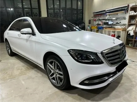 인천 벤츠 S클래스 에이버리 사틴화이트 전체랩핑 시공후기 / 인천 서구