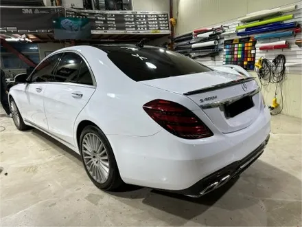 자동차랩핑 인천 아이캐칭_벤츠 S400, 에이버리 고광택 유광화이트 시공후기 / 인천 서구, 부평, 부천