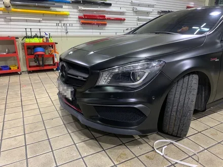 인천랩핑은 아이캐칭에서_벤츠 CLA 45AMG, 사틴블랙 전체랩핑 시공후기 / 인천 서구, 부평, 부천