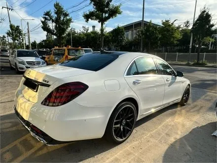 인천 벤츠랩핑_BENZ S클래스, 비비드 유광화이트 전체랩핑 + 신형개조(컨버젼) 시공후기 / 인천 서구