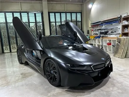 BMW I8, 에이버리 사틴블랙 전체랩핑 시공 / 인천 서구