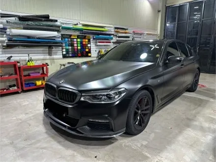 BMW 5시리즈 전체랩핑｜올드한 실버에서 사틴블랙으로 완벽 변신 / 인천 서구
