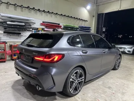 인천랩핑 아이캐칭 | BMW 118d 사틴 다크그레이 전체랩핑 시공 / 인천 서구