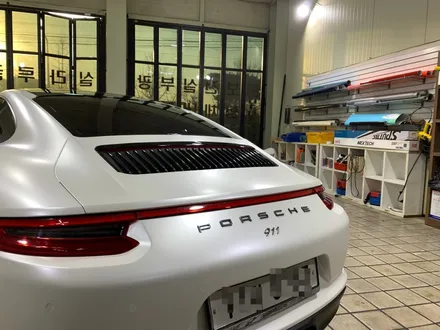 인천 포르쉐랩핑_포르쉐 911쿠페, 에이버리 사틴화이트펄 전체랩핑 시공후기 / 인천 서구, 부평, 부천