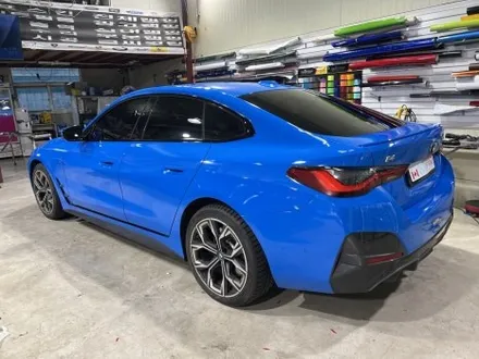BMW i4_3M 글로스 인텐스 블루 전체랩핑 시공 후기 / 인천 서구