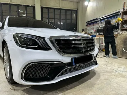 자동차랩핑 인천 아이캐칭_벤츠 S400, 에이버리 고광택 유광화이트 시공후기 / 인천 서구, 부평, 부천