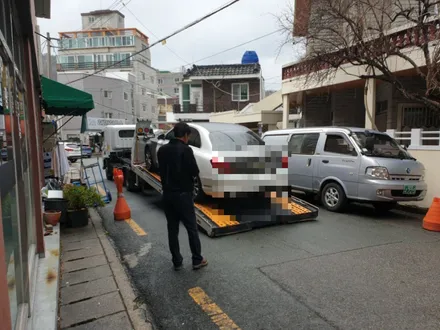 W205 C클래스 랩핑재시공작업. 플라스티딥 랩핑. / 부산 사하구 하단동