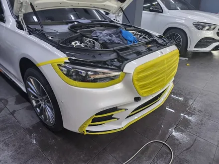 W223 S클래스 신차패키지작업. 썬팅,코팅,PPF프론트패키지 / 부산 사하구 하단동