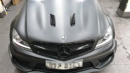 C63AMG 블랙시리즈 스타일.  플라스티딥으로 전체 무광랩핑 했어요~  부산무광랩핑 이지카케어 / 부산 사하구 하단동