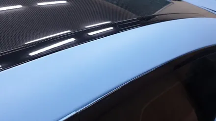 BMW M4전체 랩핑 작업.   무광 스머프색으로 플라스티딥 랩핑했어요 / 부산 사하구 하단동