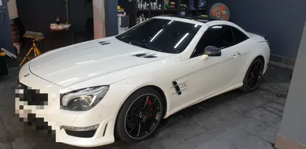 SL63AMG 무광랩핑으로 포인트를 줘봤어요~ 부산플라스티딥 / 부산 사하구 하단동