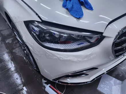 W223 S클래스 신차패키지작업. 썬팅,코팅,PPF프론트패키지 / 부산 사하구 하단동