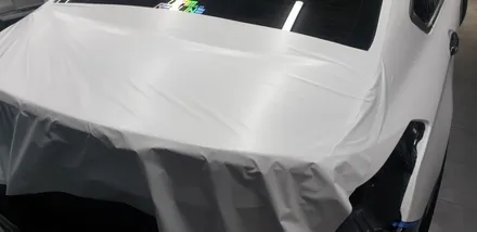 G80스포츠 사틴화이트 전체랩핑. 하단동 랩핑작업하는곳 있어요 / 부산 사하구 하단동