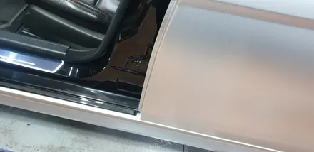 C63AMG 크롬 무광으로 전체랩핑했어요~  부산플라스티딥 작업 / 부산 사하구 하단동