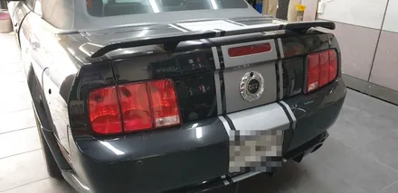 머스탱 컨버터블 사틴그레이 전체랩핑 했어요~ 부산플라스티딥 무광랩핑 시공점. / 부산 사하구 하단동