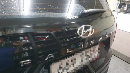 팰리세이드 무광블랙 포인트랩핑. 플라스티딥으로 그릴 랩핑작업했어요 / 부산 사하구 하단동