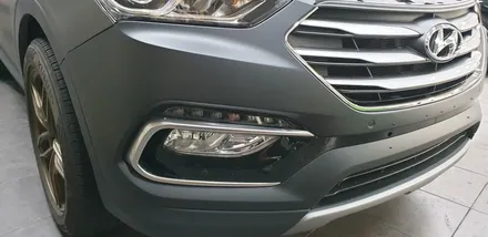싼타페DM 앞범퍼 무광랩핑작업. 플라스티딥 무광랩핑 보수작업. / 부산 사하구 하단동