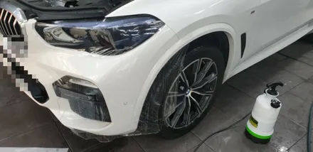 bmw x5 범퍼ppf 작업. 풀시공이 부담될때  비키니작업하세요 / 부산 사하구 하단동