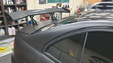 C63AMG 블랙시리즈 스타일.  플라스티딥으로 전체 무광랩핑 했어요~  부산무광랩핑 이지카케어 / 부산 사하구 하단동